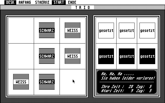 Trio atari screenshot
